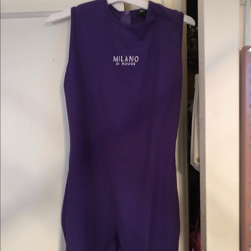 Milano Di Rouge Vibrant Purple Sleeveless Jumpsuit